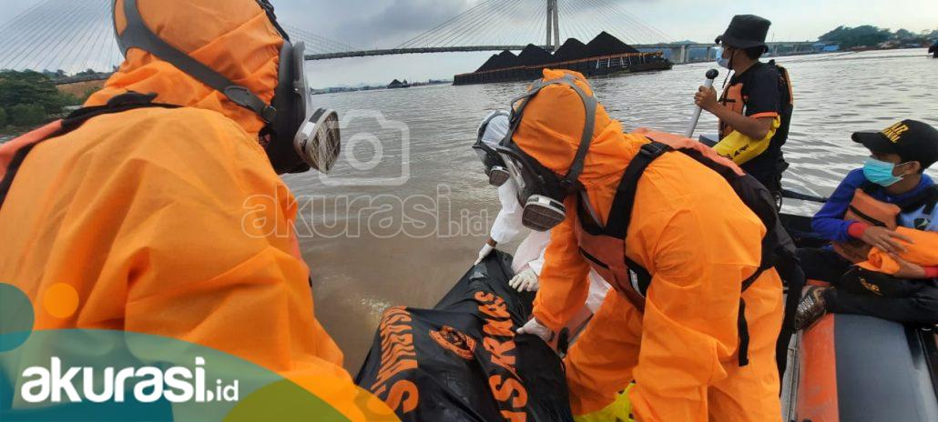 Pemancing Korban Abrasi di Jembatan Mahkota II Ditemukan Meninggal Setelah Tenggelam di Sungai Mahakam