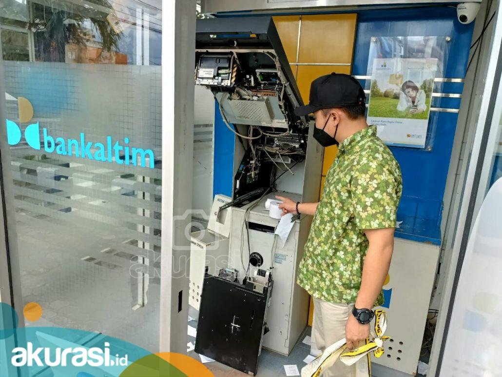 Mesim ATM BPD Kaltimtara di Jalan Antasari Dibobol, Keburu Ketahuan, Pencuri Gagal Ambil Uang