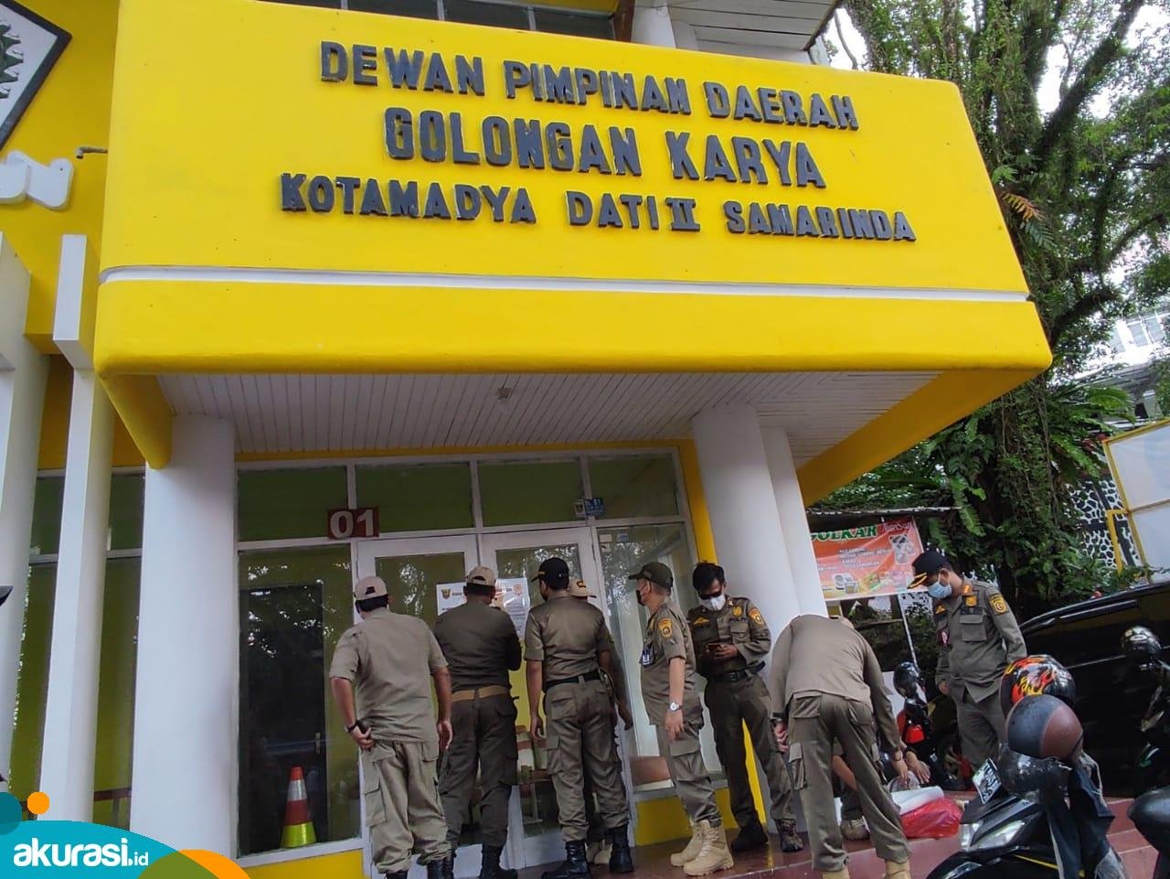 Amankan Aset, Kantor DPD Partai Golkar Dikosongkan Pemkot Samarinda