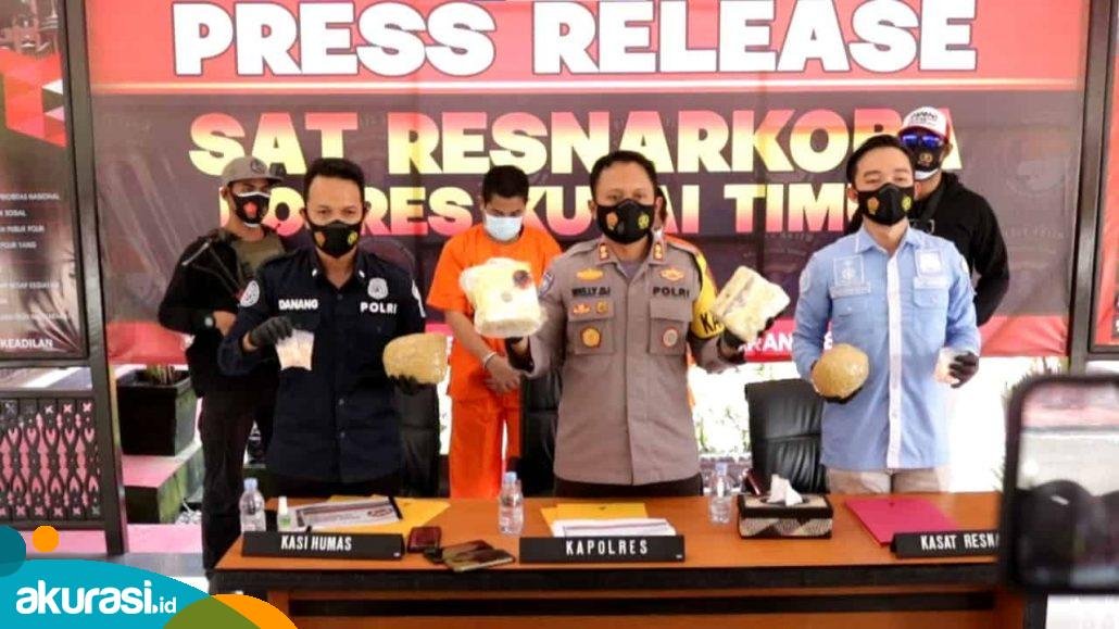 Sabu-sabu Rp4 Miliar Nyaris Beredar di Bontang, Polres Kutim Ciduk Dua Kurir Narkoba