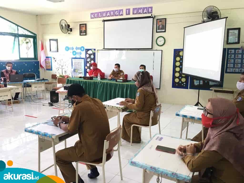 Tinjau Persiapan Sekolah, Disdikbud Bakal Cabut Izin PTM jika Langgar Prokes