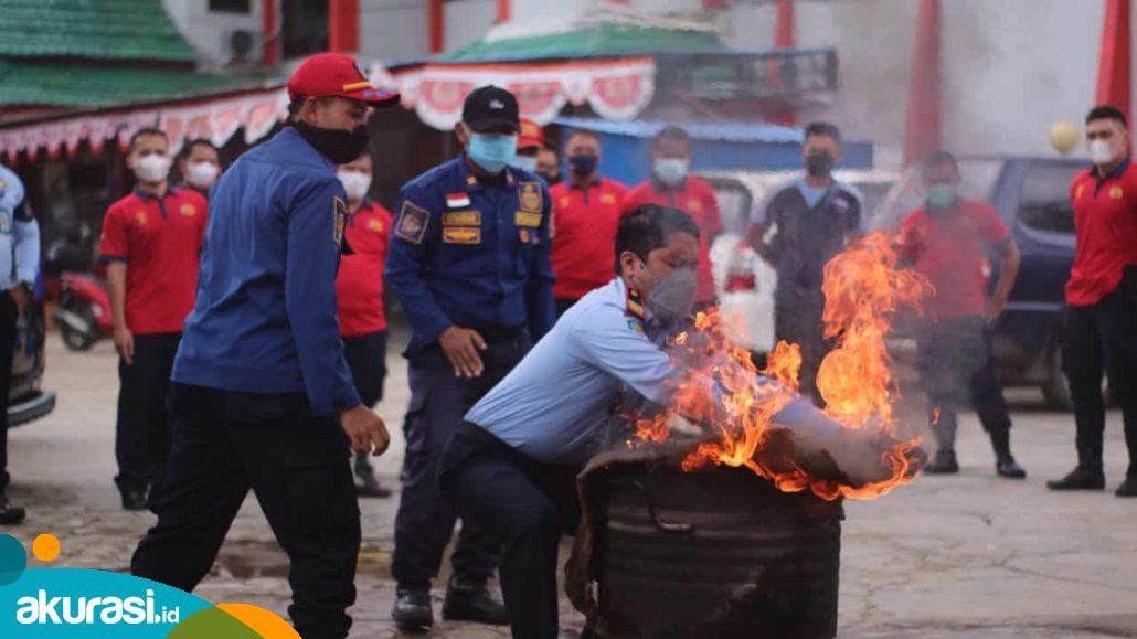 Rutan Samarinda Gelar Simulasi, Bekali 113 Petugas Metode Pemadaman Api