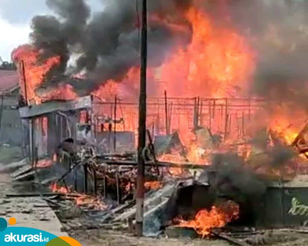 Puluhan Rumah dan 4 Unit Motor Hangus Dalam Insiden Kebakaran di Perjuangan Samarinda