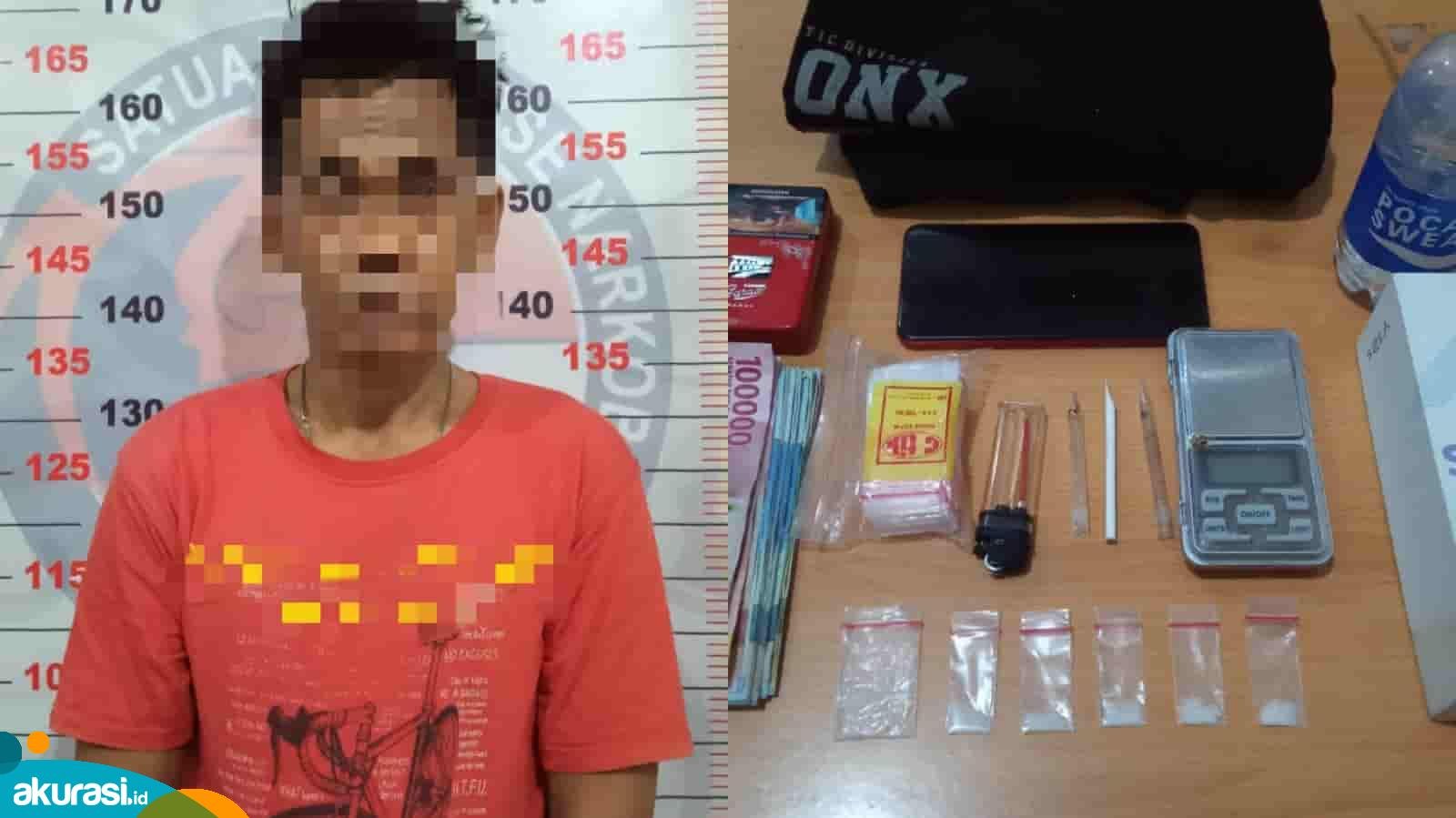 Kedapatan Berbinis Narkoba, Warga Tanjung Laut Indah Diciduk Polisi di Indekosnya