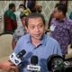 Wakil Gubernur Kaltim Hadi Mulyadi saat diwawancarai awak media terkait Edy Mulyadi yang sebut Kalimantan tempat jin buang anak. (Istimewa)