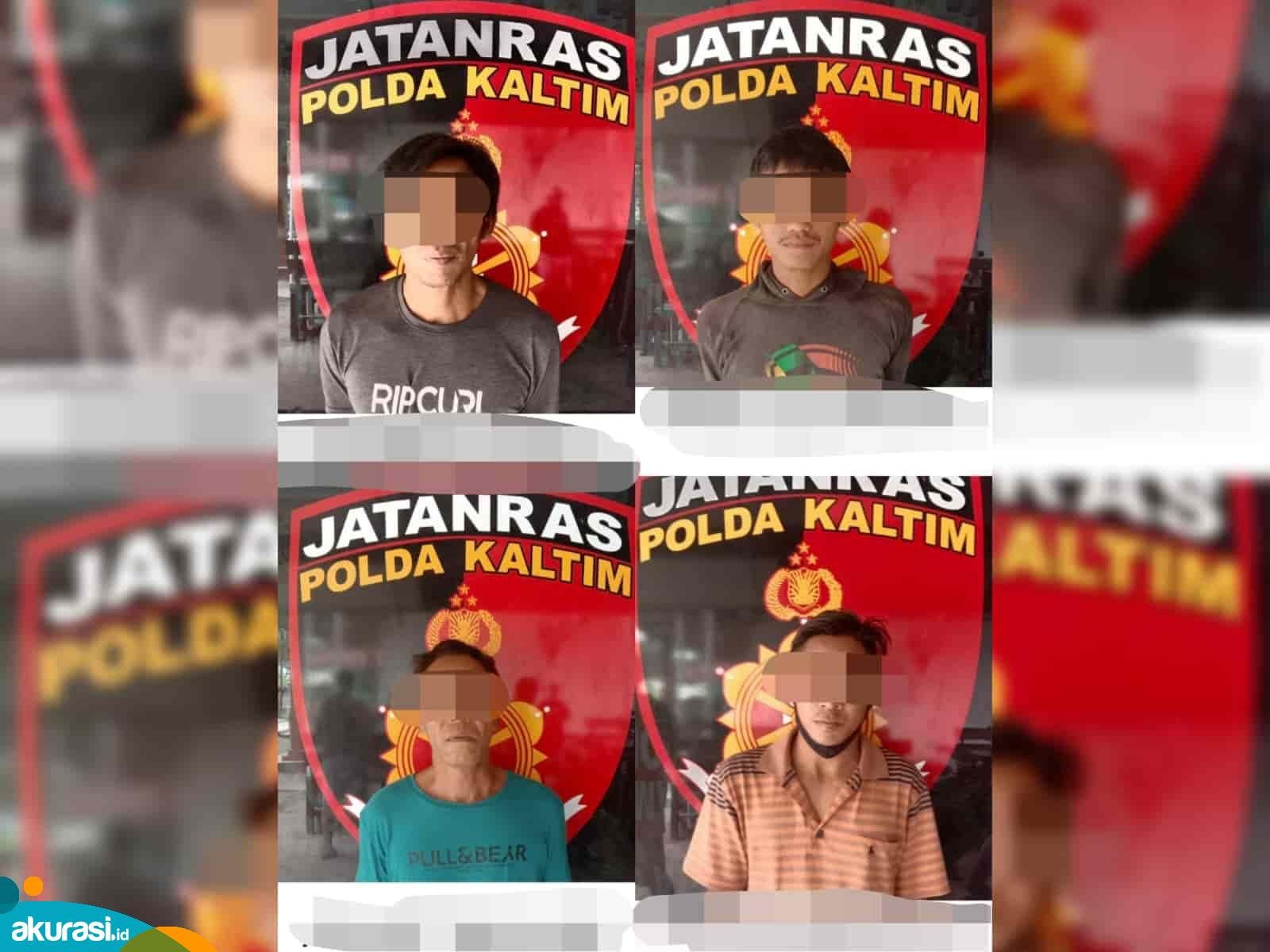 Tersangka pencurian kabel PLN yang diciduk Team Rajawali Satreskrim Polres Bontang. (Istimewa)