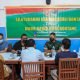 Jajaran pengurus dan anggota Persatuan Wartawan Indonesia (PWI) Bontang bersilaturahmi dengan Dandim 0908 Bontang, Letkol Arh Choirul Huda, Senin (7/3/2022) pagi. (PWI Bontang)