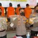 Pengungkapan kasus ganja siap edar di Polresta Samarinda. (Istimewa)
