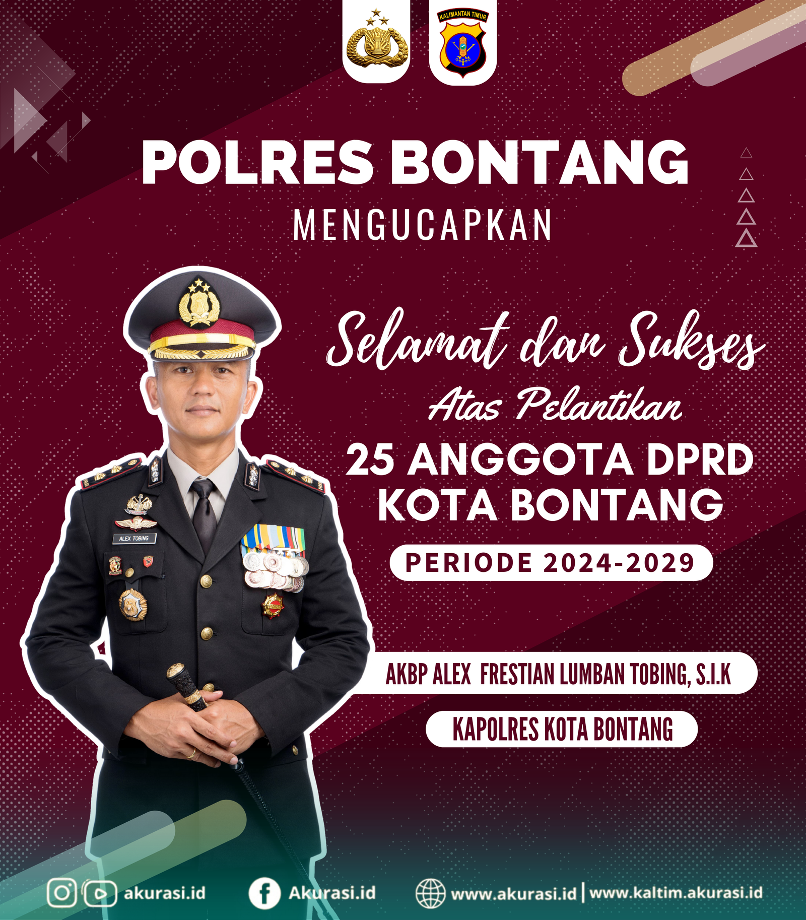 Iklan Ucapan KAPOLRES BONTANG