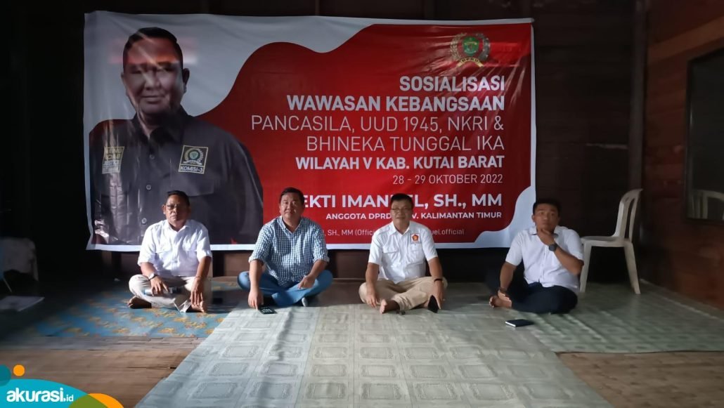 Sosialisasi Wawasan Kebangsaan di Jempang, Ekti Imanuel: Kita Wajib Mengamalkan Nilai Pancasila