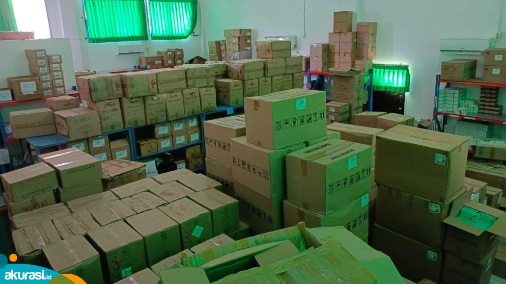 Gudang Farmasi milik Dinkes di Jalan Awang Long, Bontang Utara, Selasa (7/2/2023). (Fajri/Akurasi.id)