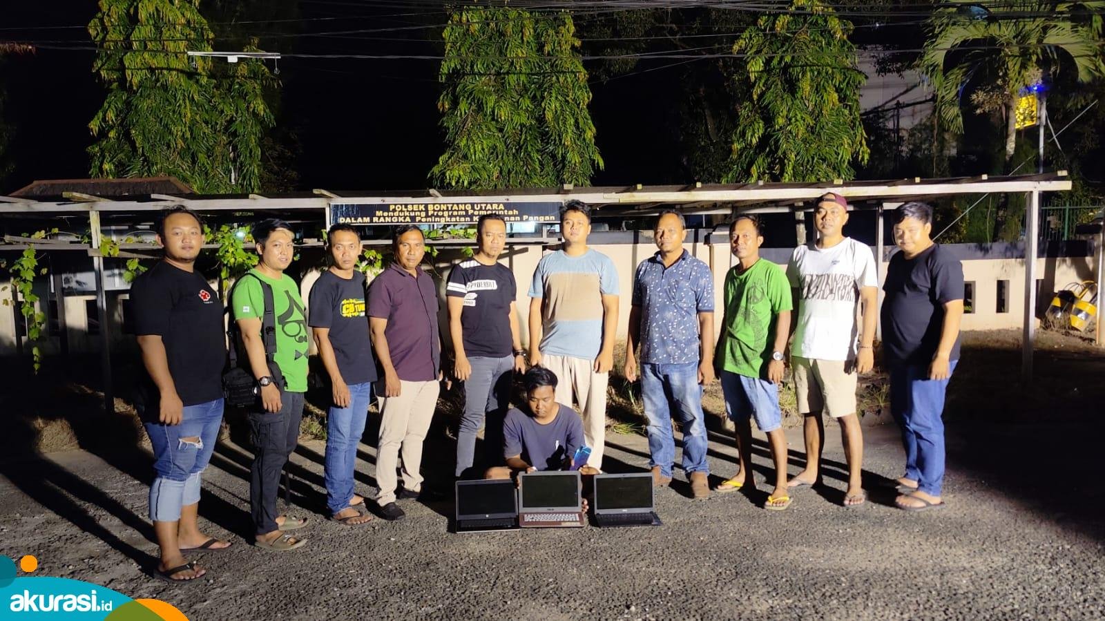 PS (24) saat diamankan Tim Rajawali Polres Bontang.(Dok. Polres Bontang)