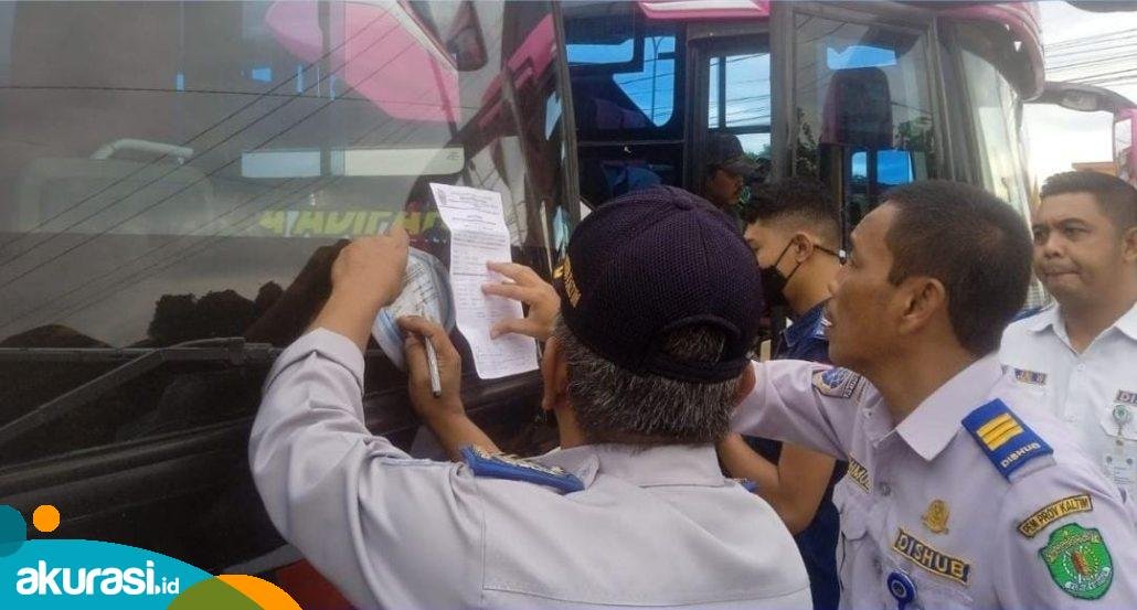 Gelar Ramp Check, Dishub Kaltim Nyatakan 54 Unit Bus Laik Jalan