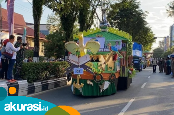 Puluhan Peserta Karnaval dan Kendaraan Hias Ramaikan Pawai Ta’aruf MTQ ke-44 di Balikpapan