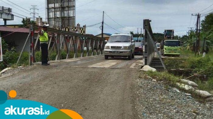 Jembatan KM 5 Teluk Pandan. (Akurasi.id)