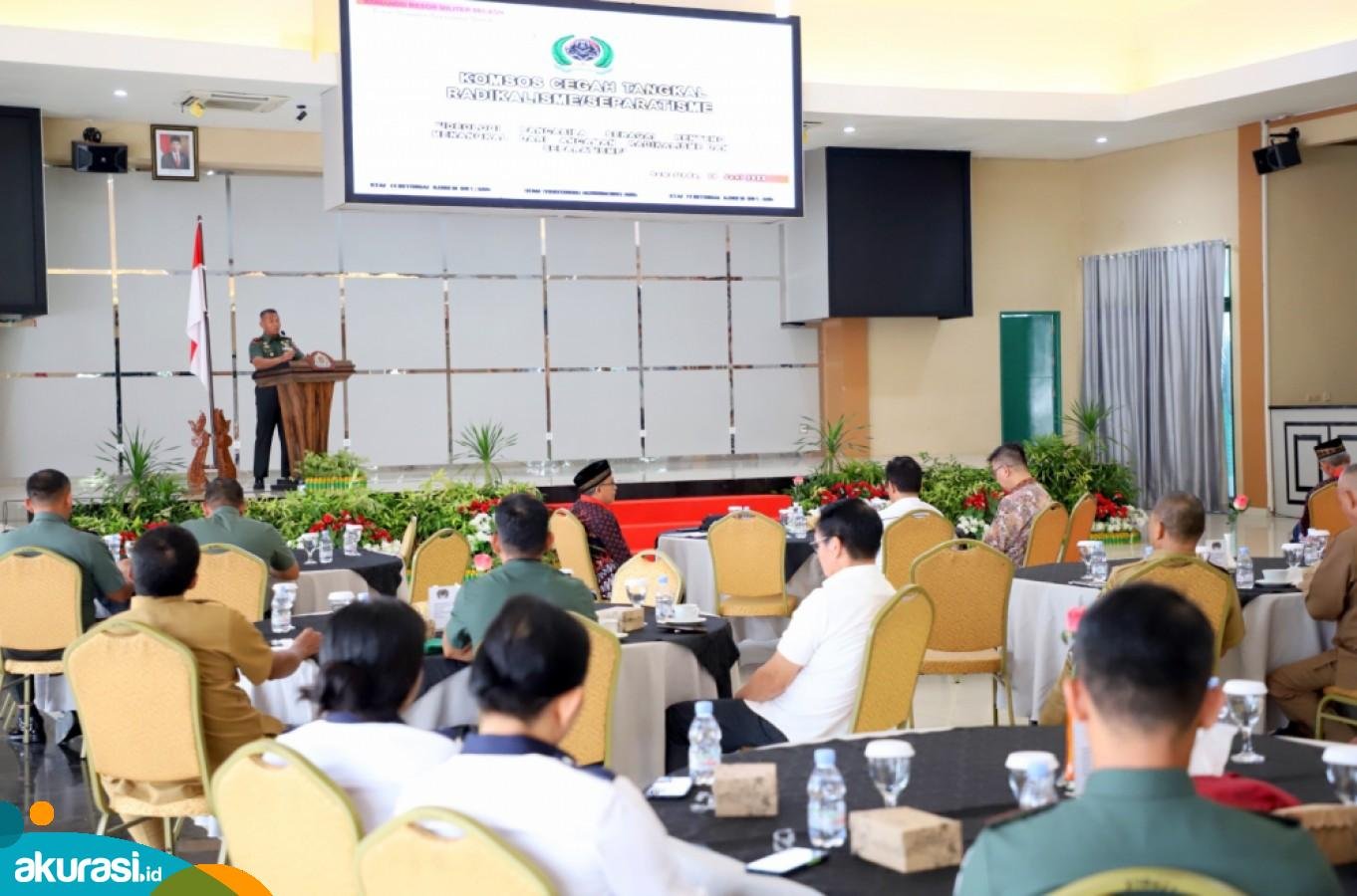Gelar Komunikasi Sosial, Korem 091/ASN Ajak Masyarakat Tangkal Radikalisme