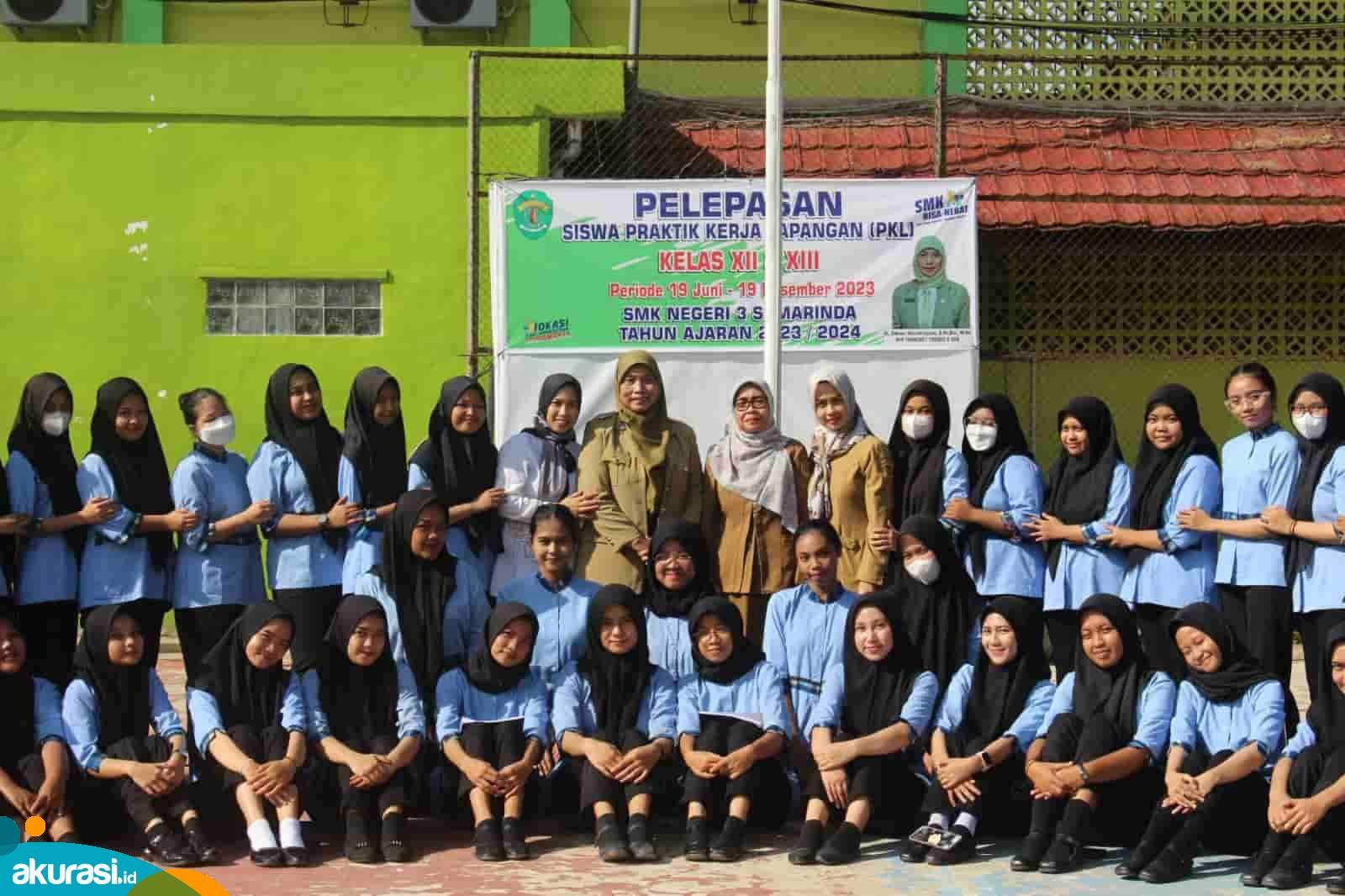 Pelepasan 423 Siswa SMKN 3 Samarinda, Jalani PKL Siap Hadapi Dunia Industri