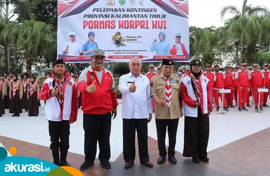 Gubernur Isran Lepas Kontingen Kaltim ke PORNAS XVI KORPRI di Semarang