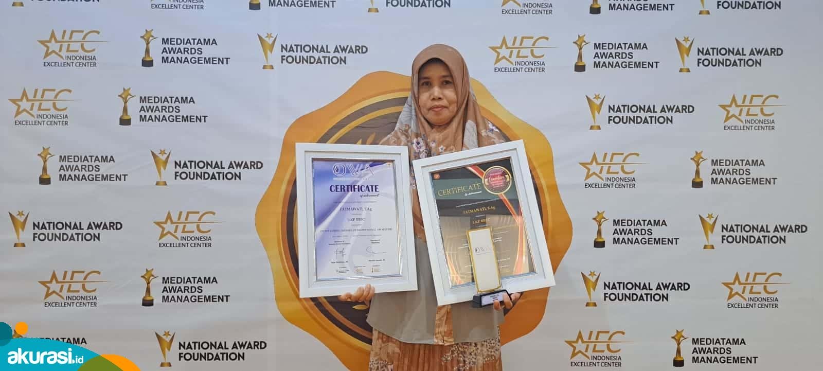 LKP BBEC Binaan Pupuk Kaltim Raih Indonesia Executive Professional and Leadership Award 2023