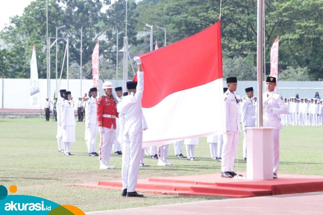 Latihan Hampir Sebulan, Paskibraka di Samarinda Sukses Kibarkan Bendera Merah Putih