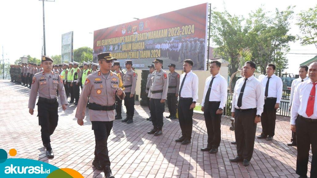 Polres Bontang Gelar Apel Pasukan Mantap Brata, Ratusan Ribu Personel Terlibat