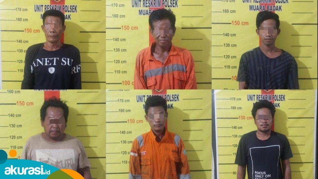 Kompak, 6 Warga Samarinda Curi Pipa Gas PT PHSS Pakai Speedboat