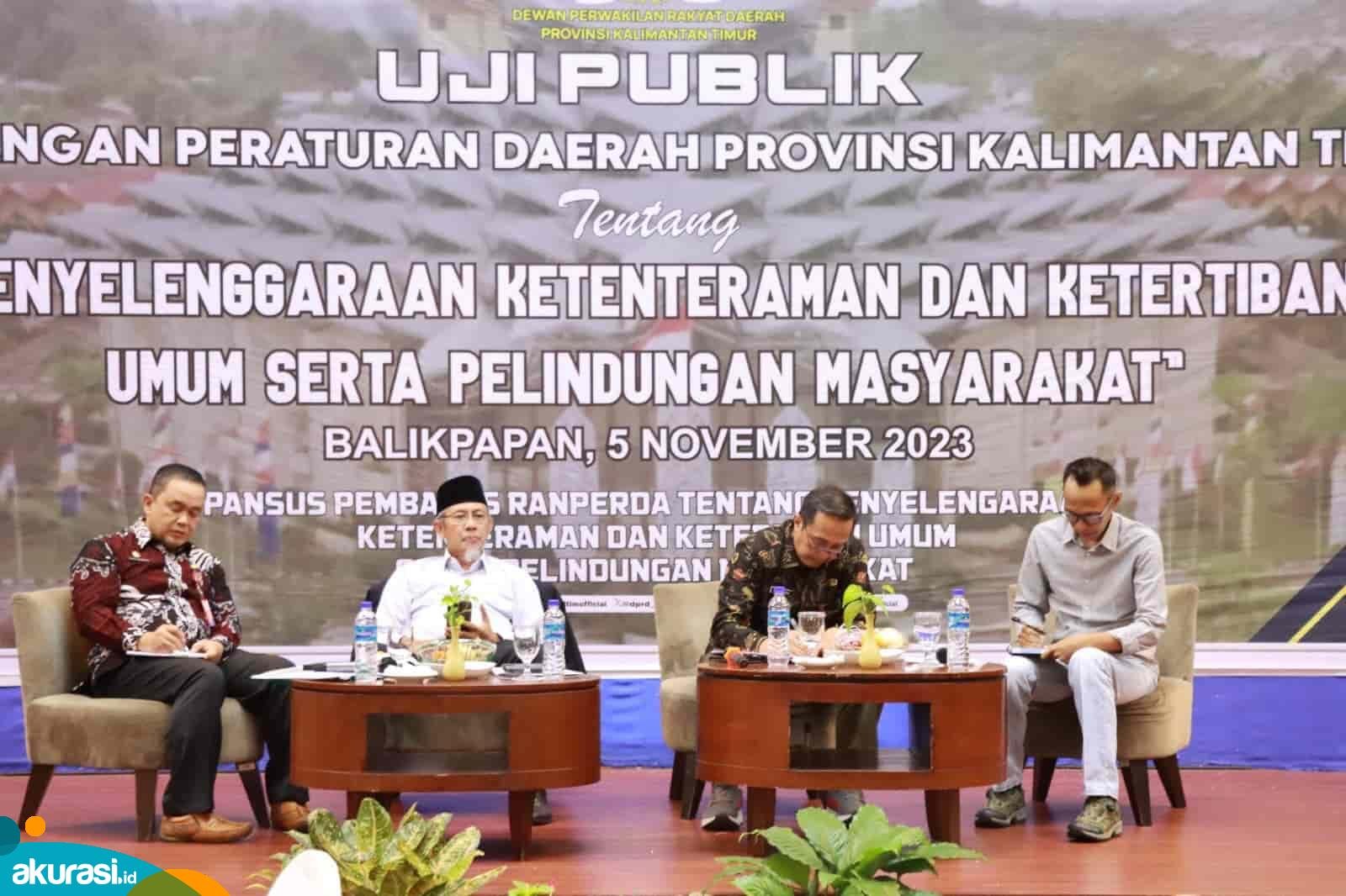 DPRD Kaltim dan Pansus Gelar Uji Publik Raperda Tratibumlinmas