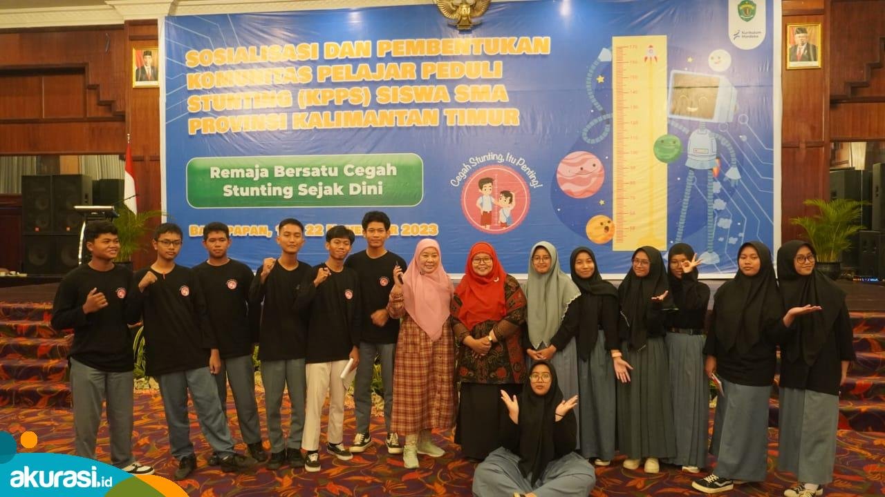 40 SMA Se-Kaltim Mengikuti Sosialisasi Pembentukan Komunitas Pelajar Peduli Stunting