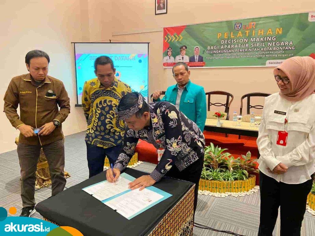 Perkuat Kualitas SDM Aparatur, BKPSDM Bontang dan UIT Makassar Jalin Kerja Sama
