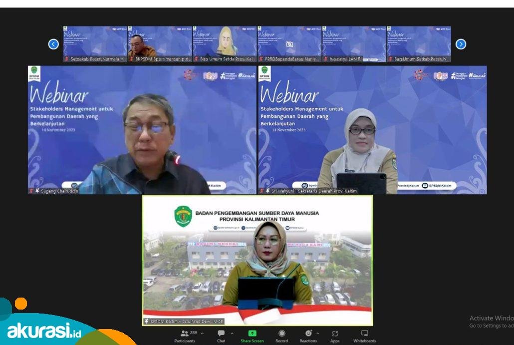 ASN Kaltim Perdalam Manajemen Stakeholder untuk Pembangunan Daerah yang Berkelanjutan