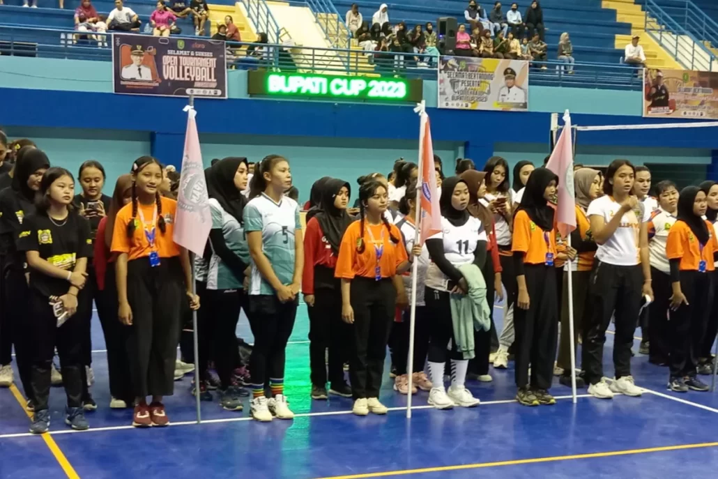 25 Tim Berebut Juara Turnamen Voli Bupati Cup 2023