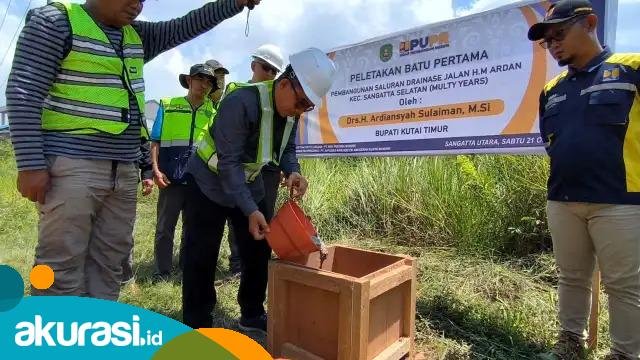 Cegah Banjir Sangatta, Pemkab Kutim Bangun 4 Drainase