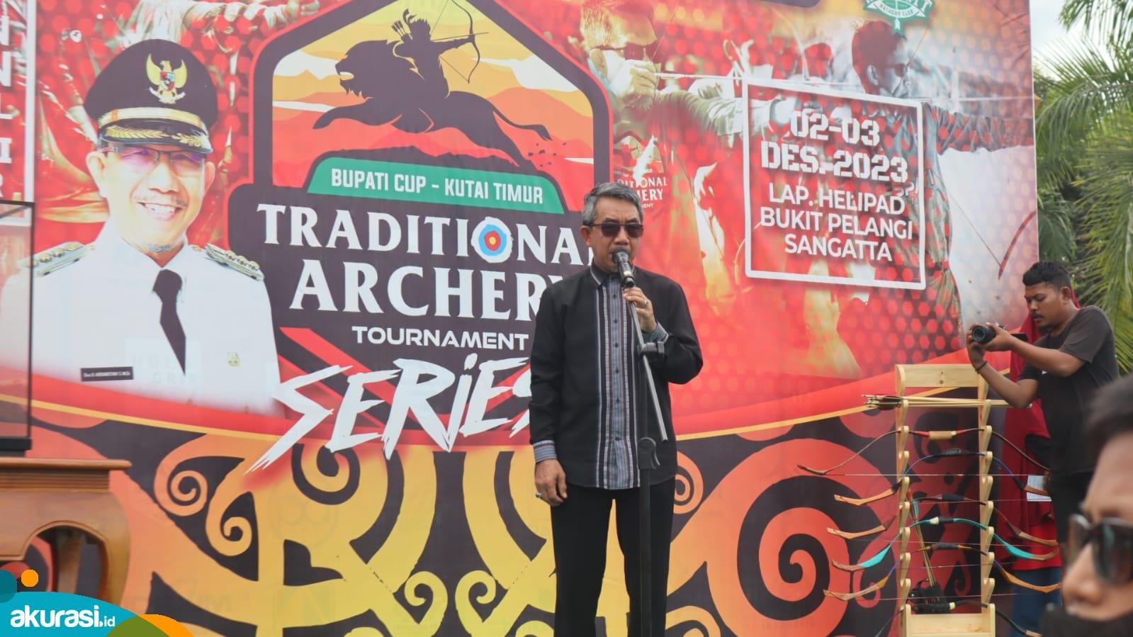 250 Peserta Unjuk Kebolehan dalam Traditional Archery Tournament Bupati Cup II Kutim 2023