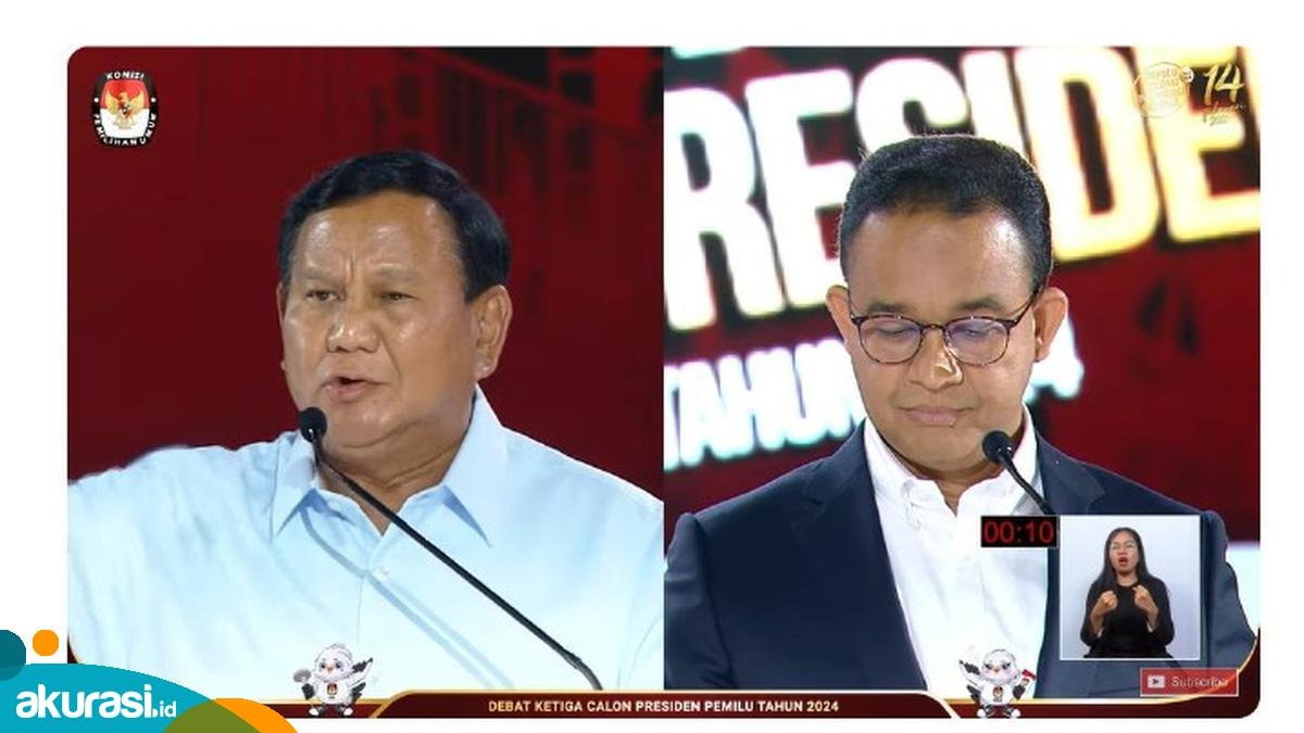 Debat Ketiga Pilpres 2024, Anies Singgung Tanah 340 Ha Milik Prabowo