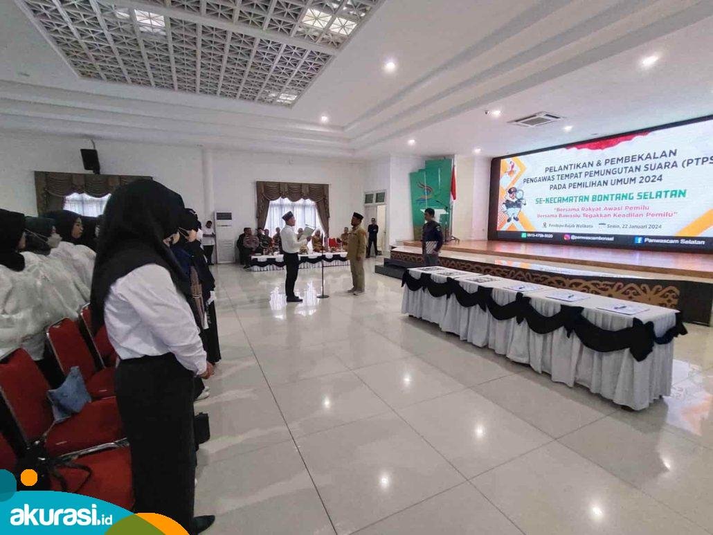 Jelang Pemilu 2024, 204 PTPS Bontang Selatan Resmi Dilantik