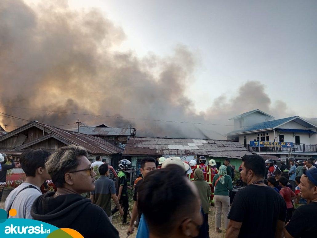 Jalan Dr Soetomo Kembali Dilalap Api, Puluhan Rumah Hangus Terbakar