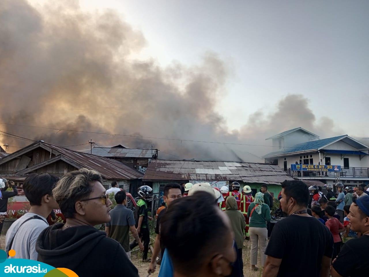 Jalan Dr Soetomo Kembali Dilalap Api, Puluhan Rumah Hangus Terbakar