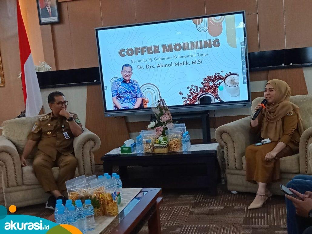 Pemprov Kaltim gandeng media dengan menggelar gelar Coffee Morning. (Yasinta Erikania Daniartie/Akurasi.id)