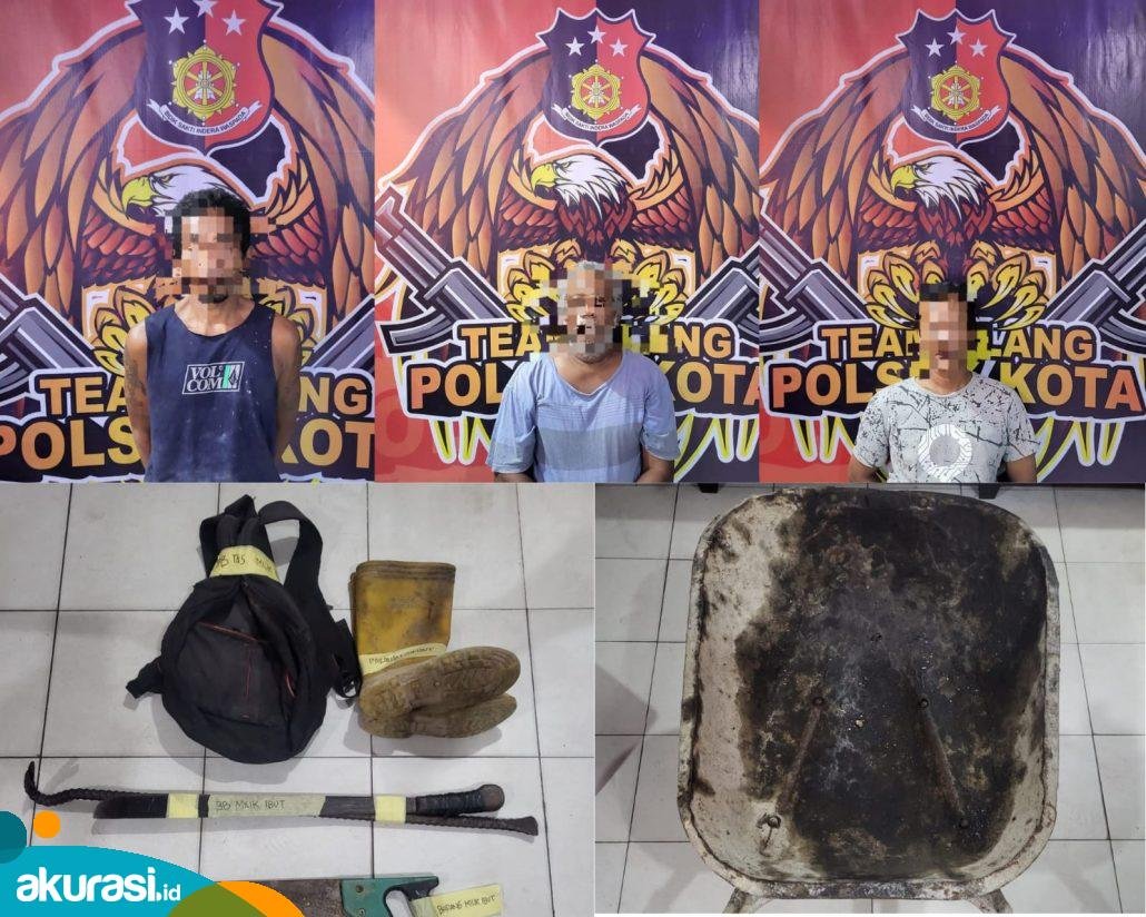 Komplotan Pencuri Rumah Kosong di Samarinda Diringkus, Gasak Lampu hingga Atap Spandek