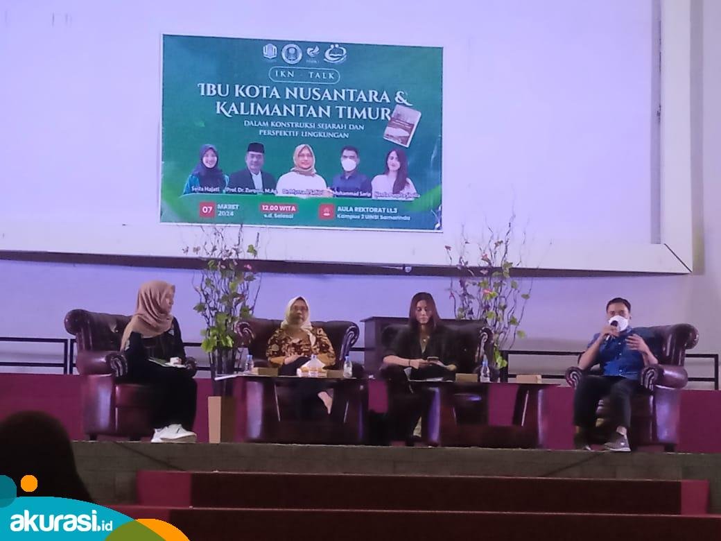 Situasi IKN Talk di Auditorium UINSI Samarinda. (Yasinta Erikania Daniartie/Akurasi.id)