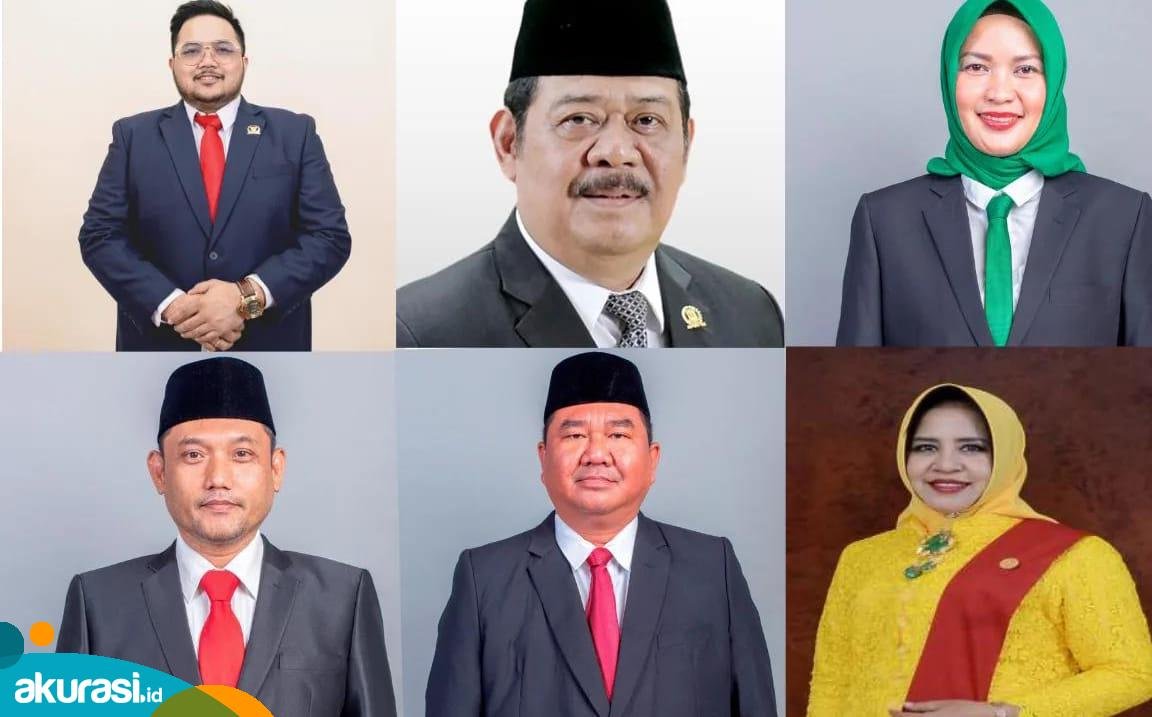 Enam Caleg DPRD Kaltim peraih suara terbanyak di masing-masing dapil. (Istimewa)