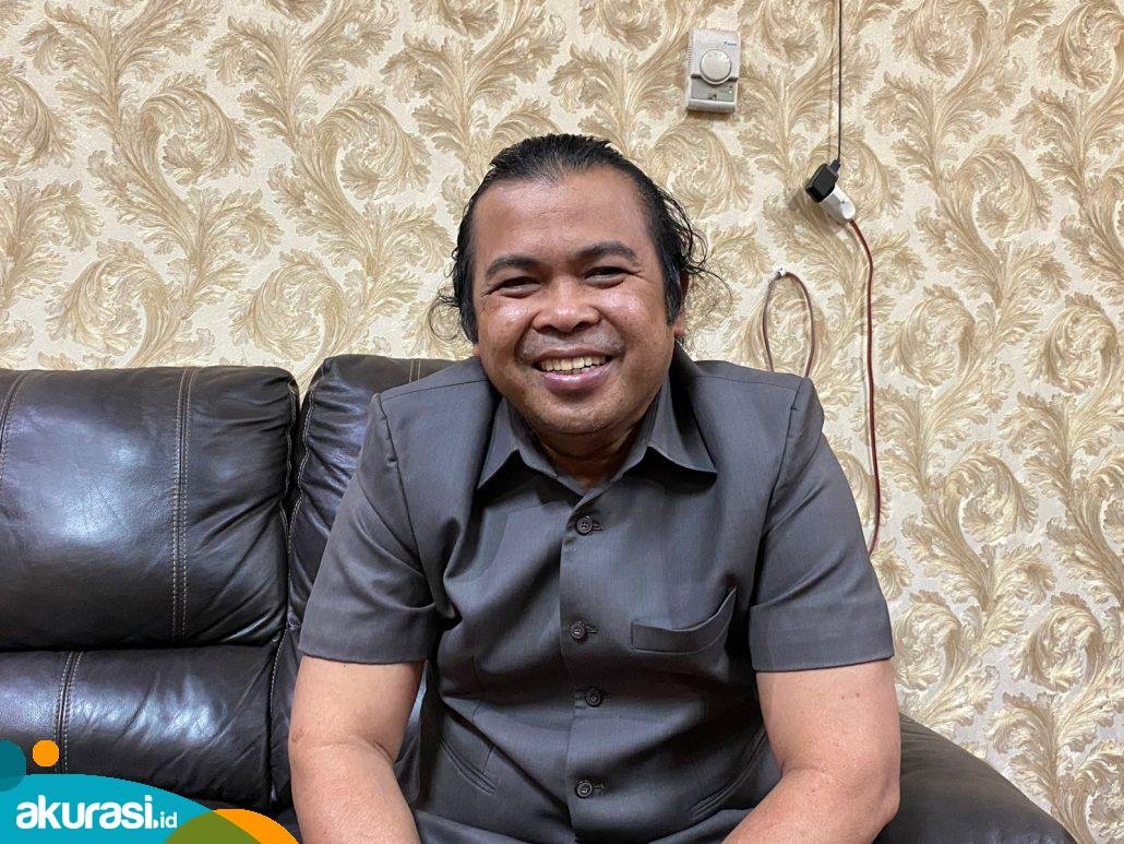Wakil Ketua DPRD Kota Bontang Agus Haris bersiap maju di Pilkada 2024. (Nuraini/Akurasi.id)