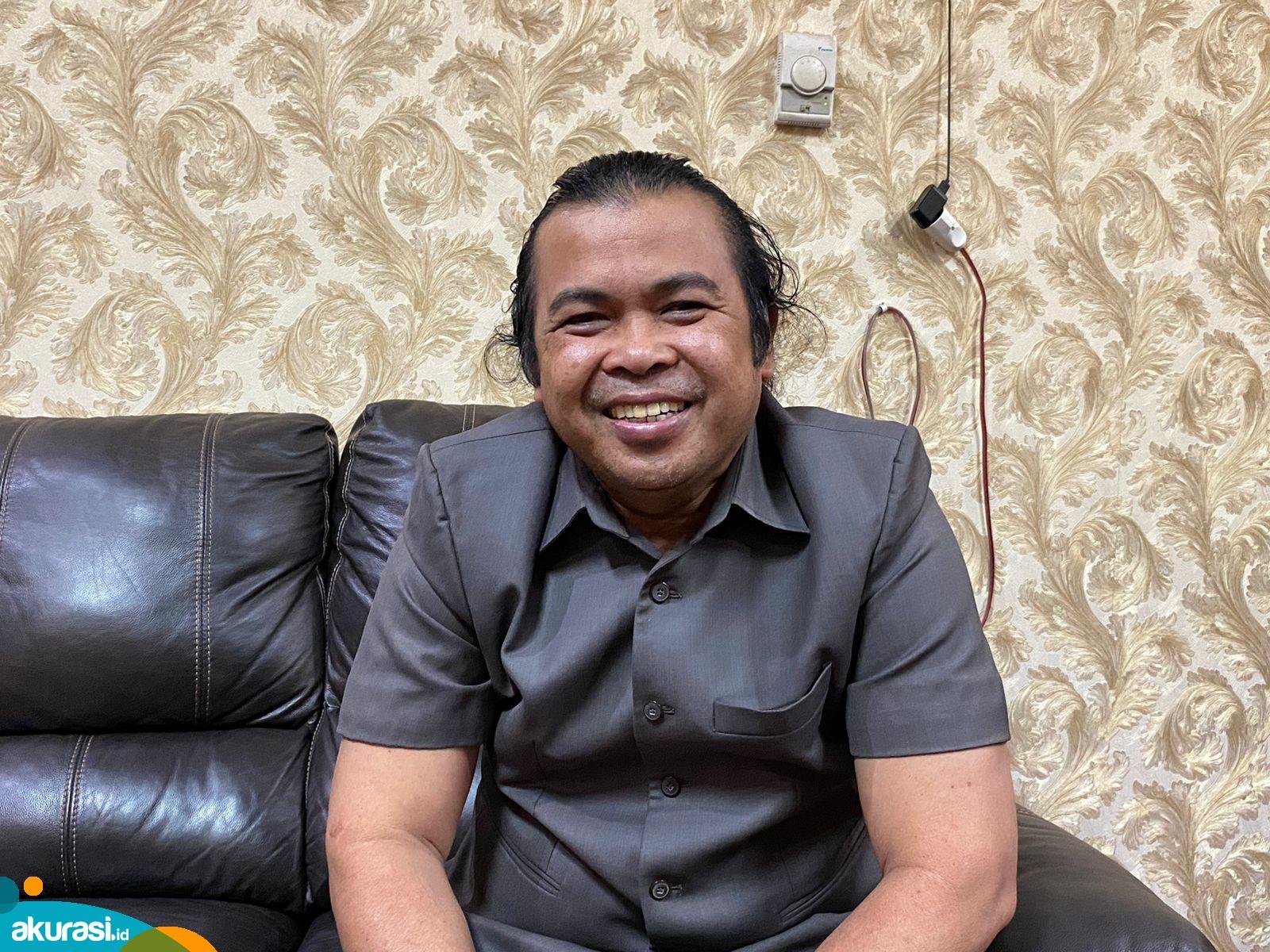 Wakil Ketua DPRD Kota Bontang Agus Haris bersiap maju di Pilkada 2024. (Nuraini/Akurasi.id)