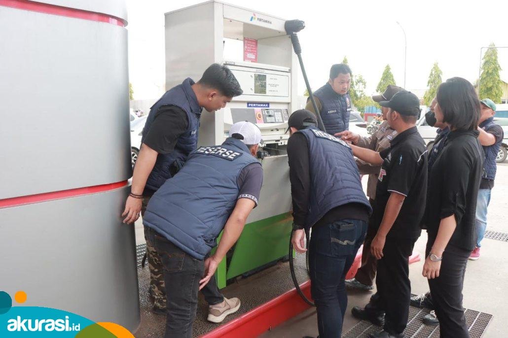 Polresta Samarinda sidak SPBU di Kota Tepian. (Istimewa)