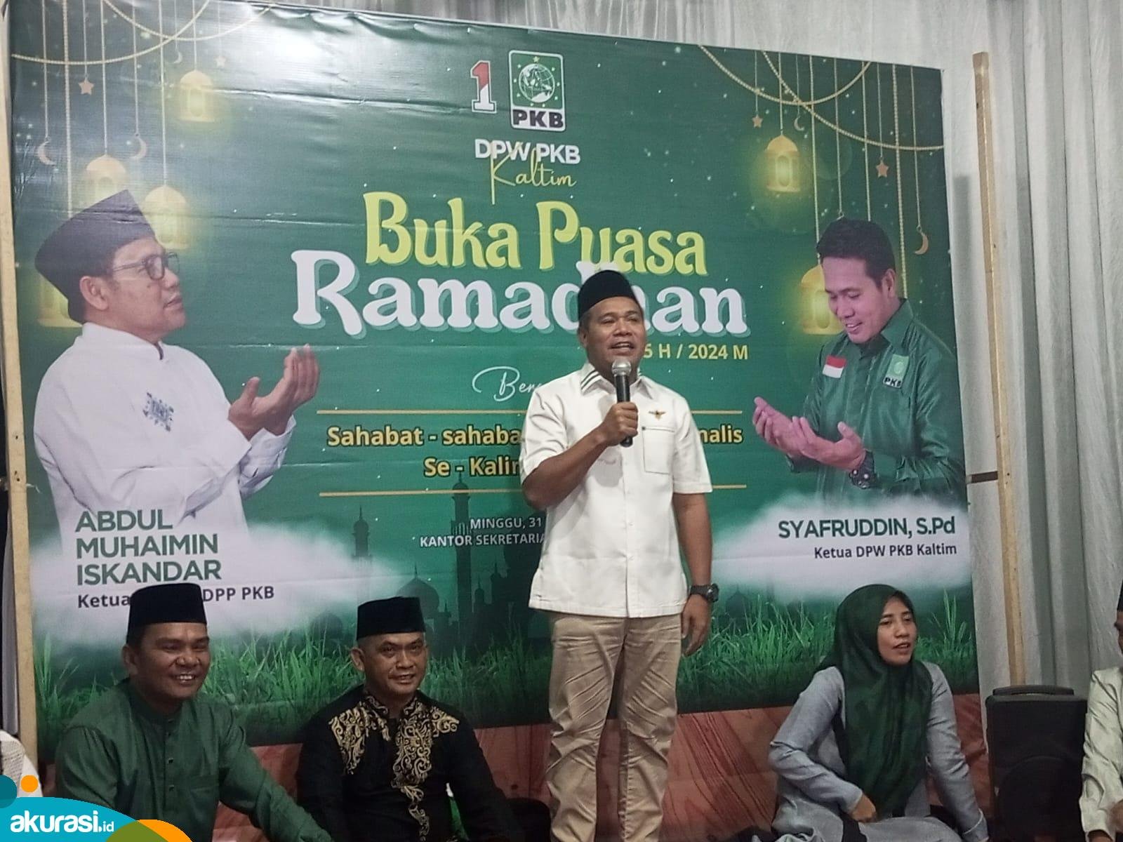 Ketua DPW PKB Kaltim, Syafruddin. (Dhion/Akurasi.id)