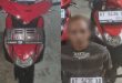 Residivis pencurian motor DM yang mencuri motor IR saat dipikirkan di Pasar Malam di Jalan DI Panjaitan. (Istimewa)