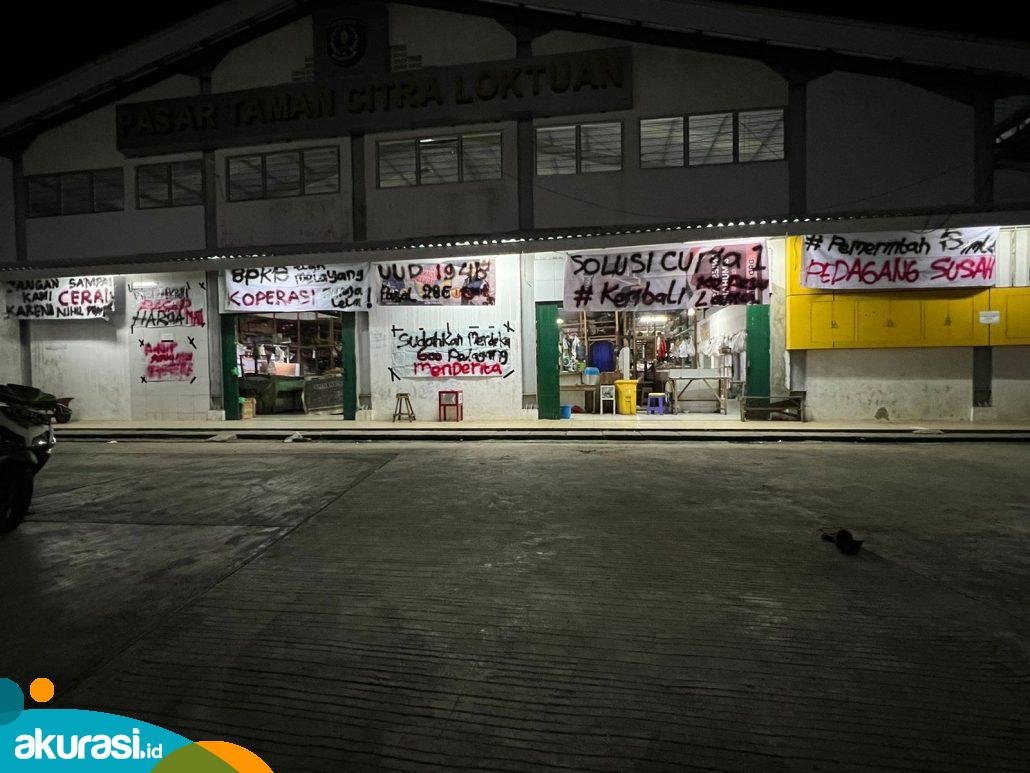 Banyak Pedagang di Loktuan Tidak Mengisi Lapak, UPT Pasar Akan Segel
