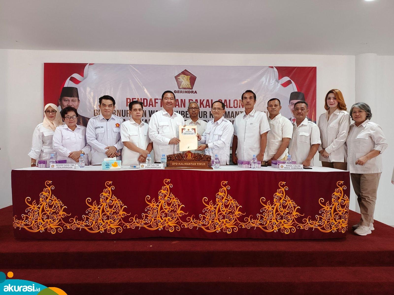 Bupati Mahulu Bonifasius Ikut Berburu Pencalonan Gubernur Kaltim Lewat Partai Gerindra