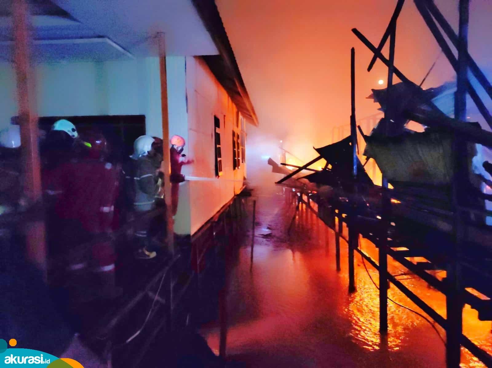 Bontang Kuala Membara, Satu Rumah Hangus Dimakan Si Jago Merah