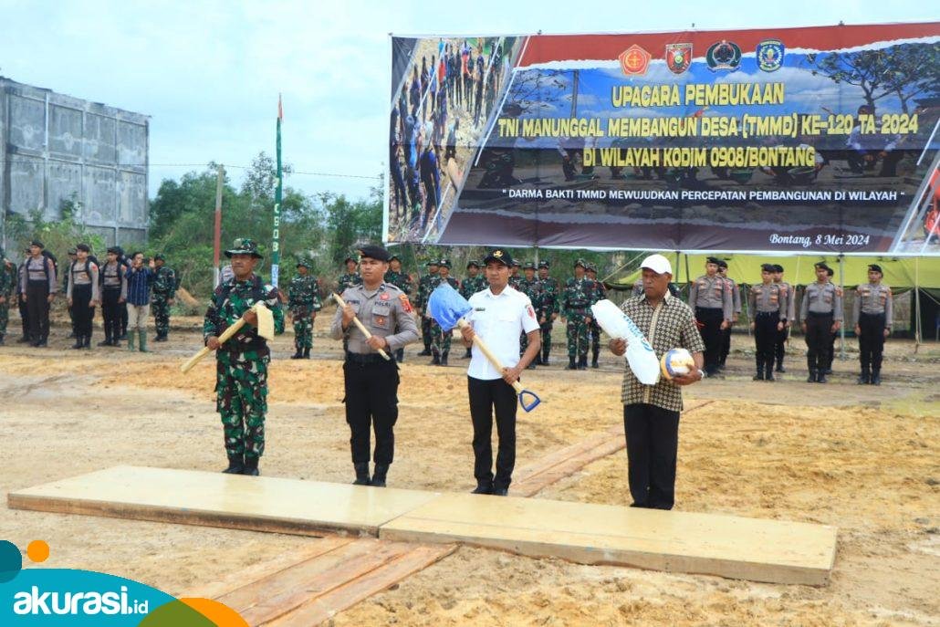 TMMD ke-120 di Kampung Timur Bontang Dimulai, Jalan dan Drainase Bakal Dibangun